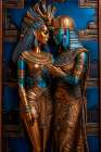 Male and female ancient Egyptian gods. AI Generated. Art Print